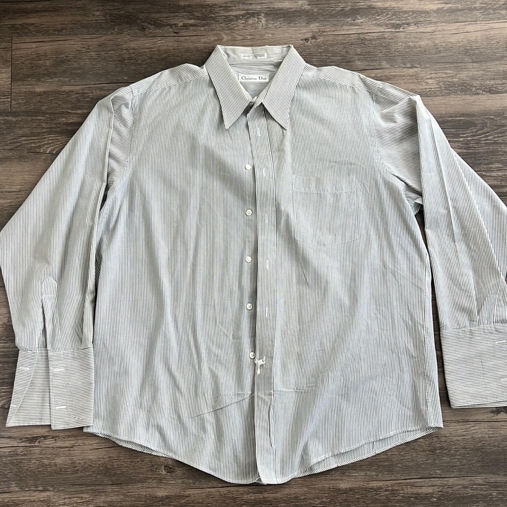 DIOR | Men's Long Sleeve Button
Down |Size 17 1/2 ~ 34